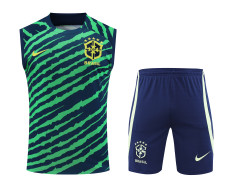 Brazil 22-23 Pre-Match Training Vest Kit