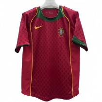 2004 Mens Retro Portugal  home red soccer  Jersey