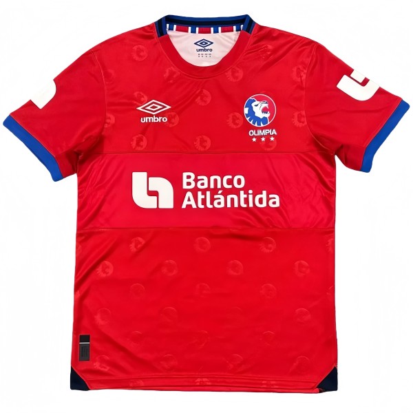 2025-26 Mens CD Olimpia Red away Soccer Jersey (洪都奥林匹亚)