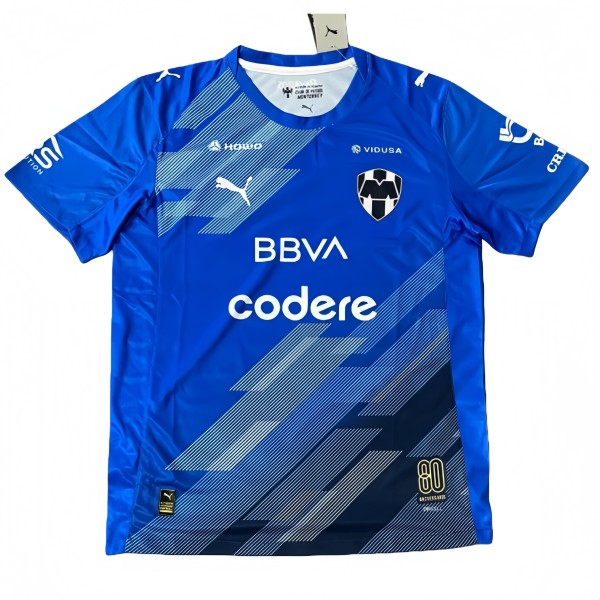 2025-26 Mens Monterrey Third away blue Soccer Jersey