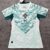 2026-27 Women Portugal away white blue soccer Jersey