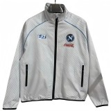 2025-26 Mens Napoli Grey White Embroidery Windbreaker
