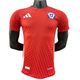 2024-25  Mens Chile home red  Player version Soccer Jersey