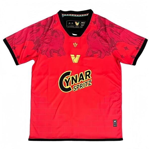 2025-26 Mens Venezia FC Third  Away red  Soccer Jersey