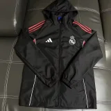 2026-27 Mens  Real Madrid Black Windbreaker