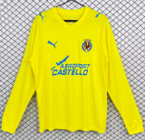 2008-2009 Villarreal Home Retro long sleeve Soccer Jersey
