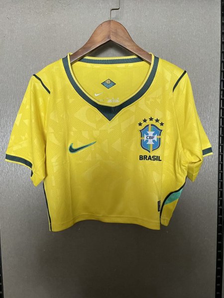Brazil 2026 Home Cropped Jersey
