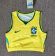 Brazil 2026 Home Cropped Sleeveless Training Top