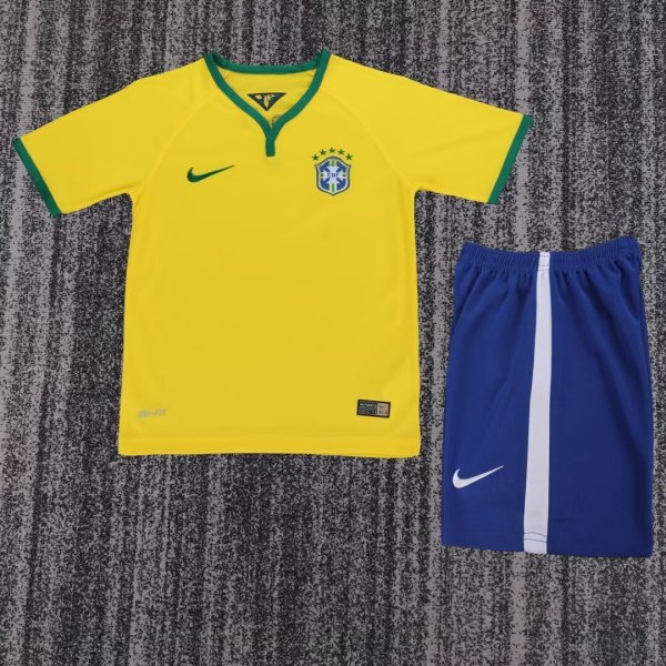 Brazil 2014 World Cup Home Youth Mini Kit (KID)