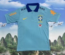 Brazil National Team 2024/25 Training Polo Shirt (Sky Blue)