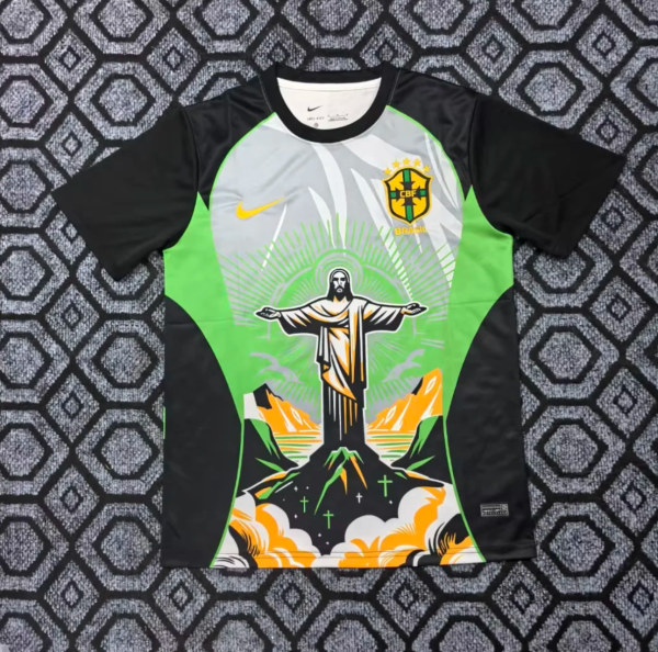 Brazil Christ the Redeemer Green/Black Special Edition Concept Jersey