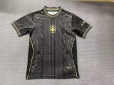 Brazil National Team 2025/26 Special Edition Training Jersey (Black & Gold Tribal)