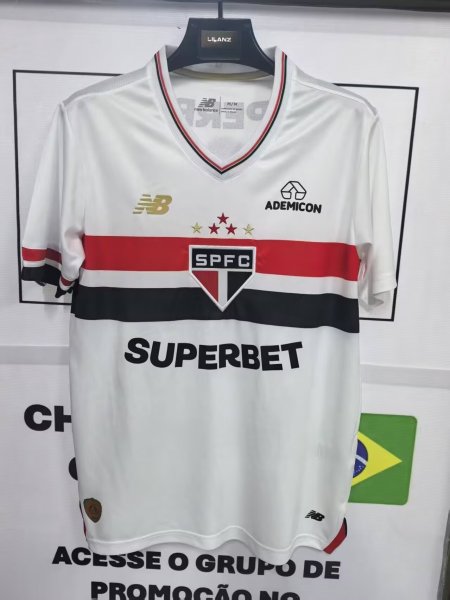 Sao Paulo FC 2025/26 Home Fan Version Jersey