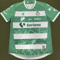 25/26 Club Santos Laguna Home Jersey (Green & White Stripes)