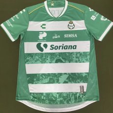 25/26 Club Santos Laguna Home Jersey (Green & White Stripes)