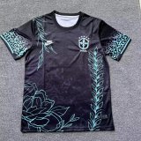 Brazil National Team  Black & Teal Floral Leopard  Special Edition Jersey