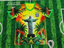 22 Brazil National Team World Cup  Christ the Redeemer  Full Print Special Edition Jersey
