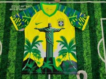 22 Brazil National Team World Cup  Christ the Redeemer  Tropical Island Special Edition Jersey