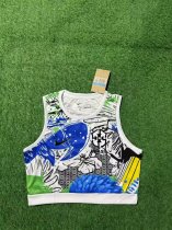 24/26 Brazil Women's Cropped Graphic Training Tank Top