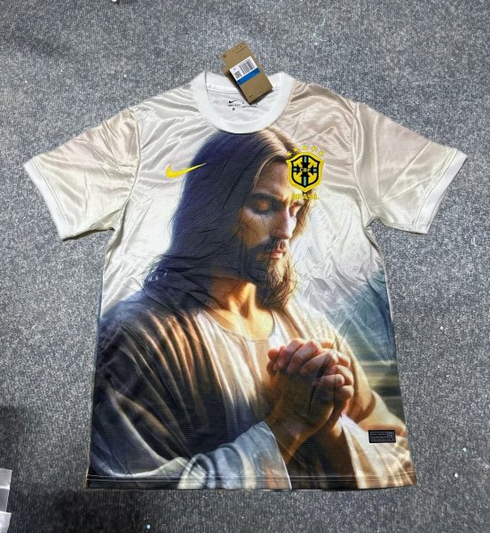 Brazil National Team Special Edition  Praying Christ  Fan Jersey