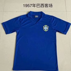 57 Brazil National Team Away Retro Replica Jersey