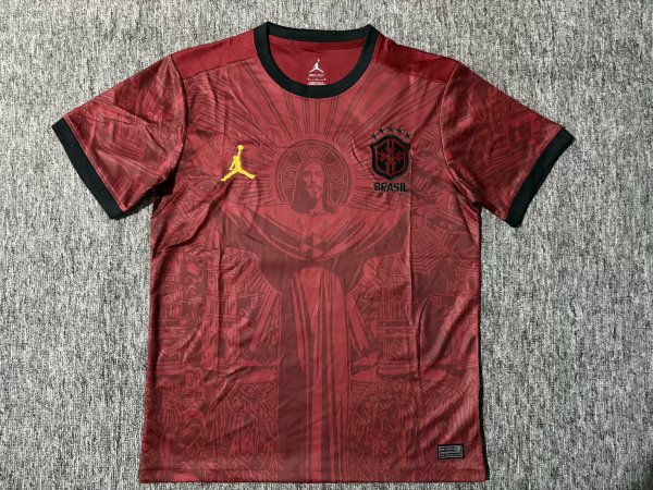 Brazil National Team x Jordan  Christ the Redeemer  Special Edition Jersey (Burgundy Tapestry)
