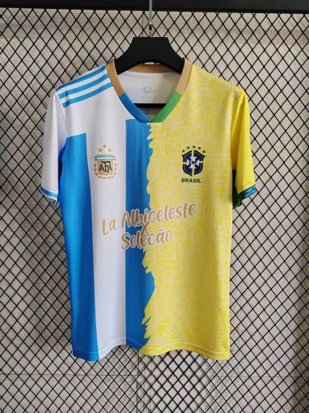 2024 Argentina & Brazil  La Albiceleste x Seleção  Special Edition Jersey