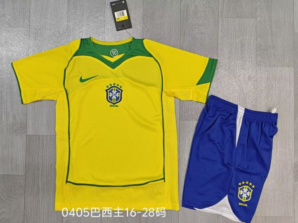 2004/05 Brazil National Team Home Jersey (Kids)