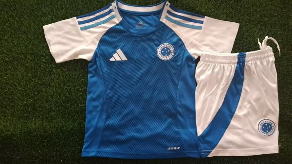 25/26 Adidas Cruzeiro Home Kit (Kids)