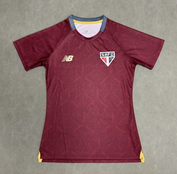 2025 Sao Paulo FC Women's Training Jersey (Burgundy)