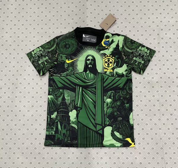 2025/26 Brazil Special Edition Jersey (Christ the Redeemer Design)