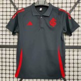 2025 Adidas Internacional Pre-Match Training Polo  Dark Grey & Red