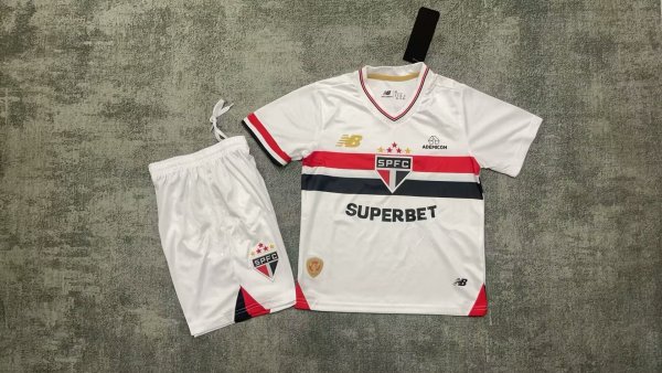 2025/26 Sao Paulo FC Home Kit (Kids Edition)