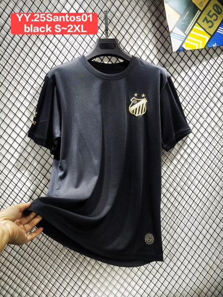 2025 Santos FC Black & Gold Commemorative T-shirt