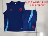 2024/25 CR Flamengo Adidas Training Sleeveless Kit (Royal Blue with Light Blue Detailing)