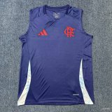 2024/25 CR Flamengo Adidas Training Sleeveless Vest (Navy Blue/Light Sky Blue)