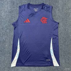 2024/25 CR Flamengo Adidas Training Sleeveless Vest (Navy Blue/Light Sky Blue)
