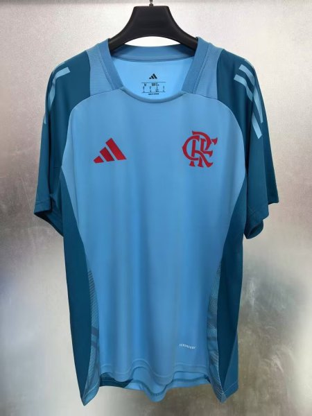 2024/25 CR Flamengo Adidas Training Jersey (Light Cyan/Teal)