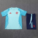 2024/25 CR Flamengo Adidas Training Kids Kit (Light Mint Green/Light Blue/Navy Blue)