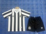 2024/25 Santos FC Umbro Home Kids Kit (Black/White/Gold Stripes)