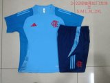 2024/25 adidas CR Flamengo Light Blue Short-Sleeve Training Set