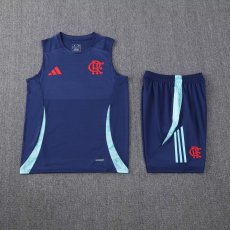 2025 adidas CR Flamengo Navy/Mint Sleeveless Training Set