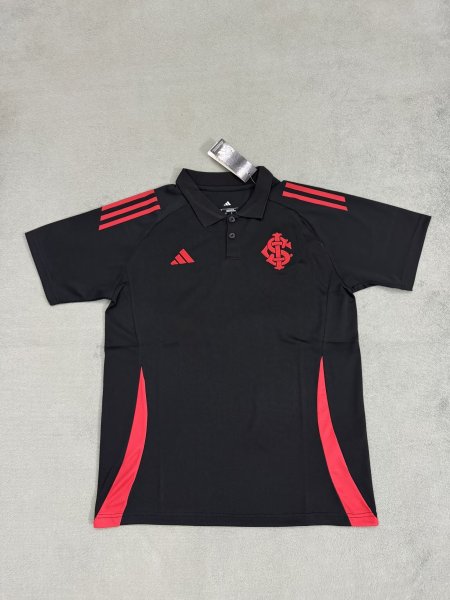 2025 adidas Sport Club Internacional Black Polo Shirt