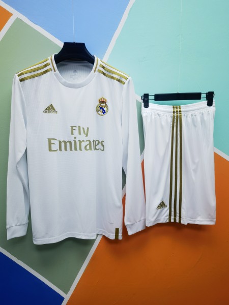 2019/20 Real Madrid Home Long Sleeve Kit