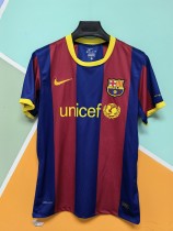 2010/11 FC Barcelona Home Short Sleeve Jersey