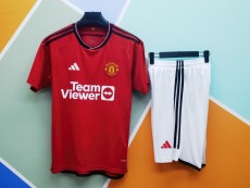 2023/24 Manchester United Home Short Sleeve Kit