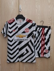 2020/21 Manchester United Third Kit Short Sleeve Jersey Set