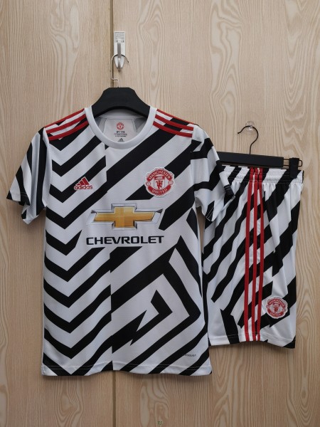 2020/21 Manchester United Third Kit Short Sleeve Jersey Set