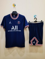 2021/22 Jordan Paris Saint-Germain Home Short Sleeve Kit