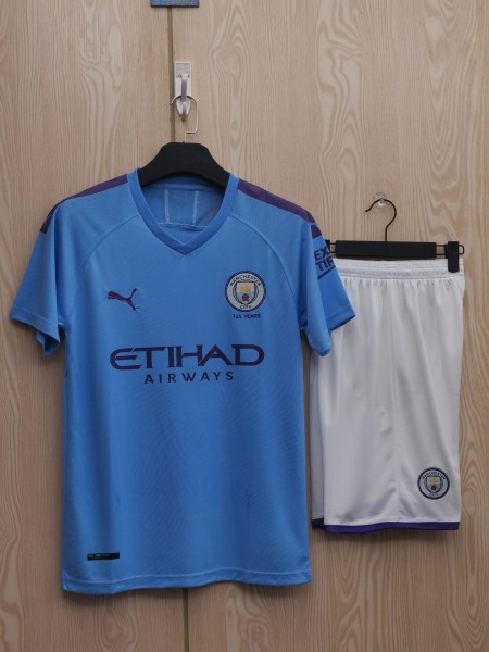 2019/20 Manchester City FC Home 125th Anniversary Short Sleeve Kit